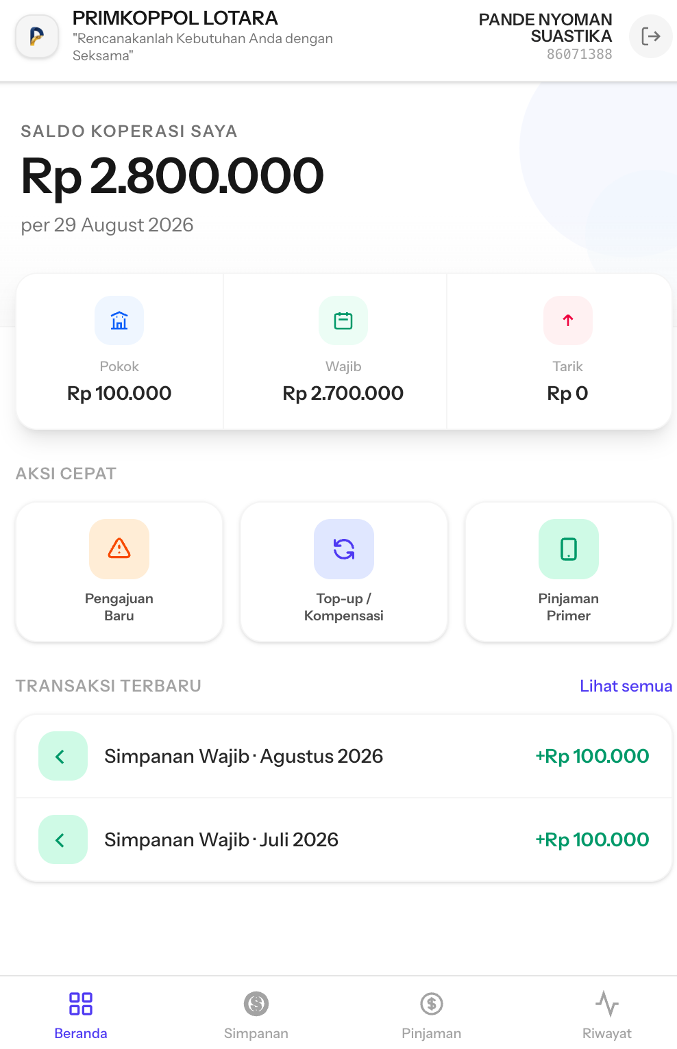 Screenshot PWA